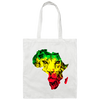 Africa Love Gift, Lion In Africa Map, Black History Gift, My Love Matter Canvas Tote Bag