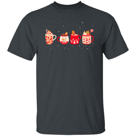 Christmas Cups, Coffee Cup, Set Cup Of Christmas, Merry Christmas, Trendy Christmas Unisex T-Shirt