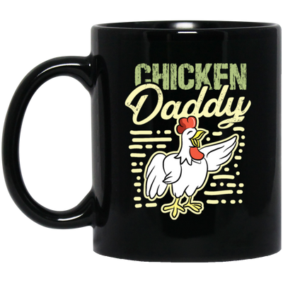 Farming, Farm Chicken, Daddy Farmer Agriculture Black Mug