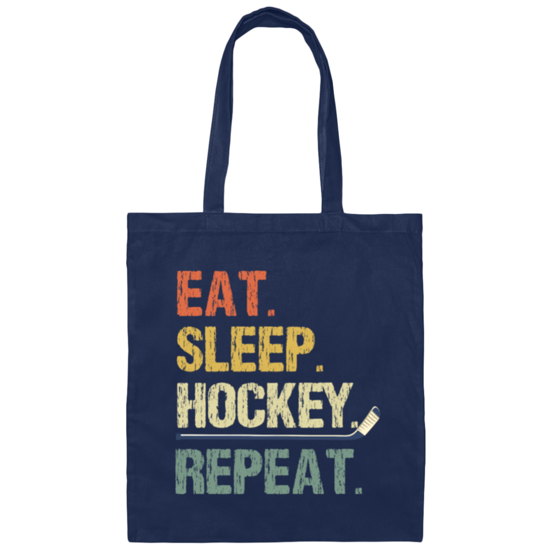 Retro Ice Hockey Gift For Ice Hockey Player Canvas Tote Bag