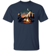 Outdoor Enthusiast Enjoying A Peaceful Camping Trip Under The Stars Unisex T-Shirt