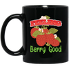 Feeling Berry Good, Feel Very Good, Cute Berry, Merry Christmas, Trendy Christmas Black Mug