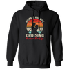 Husband And Wife Cruising Partner For Life, Retro Valentine, Couple Silhouette Pullover Hoodie