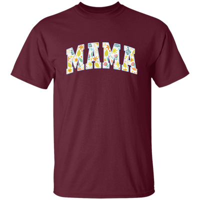 Mama Gift, Floral Mama, Mama Varsity, Mama Design, Mother's Day-blue Unisex T-Shirt