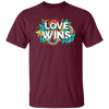 Love Wins, Rainbow Love, Flower Love, Colorful Love Unisex T-Shirt