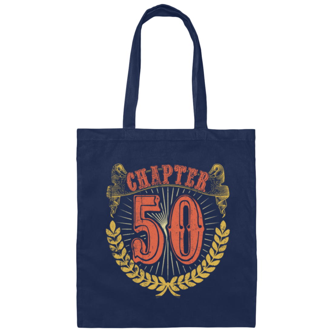 Birthday Chapter 50 Gift, Happy 50th birthday, Retro age 50 Canvas Tote Bag