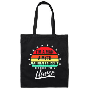 Father Nurses Dad Nurse Papa Hospital Present Gift Canvas Tote Bag