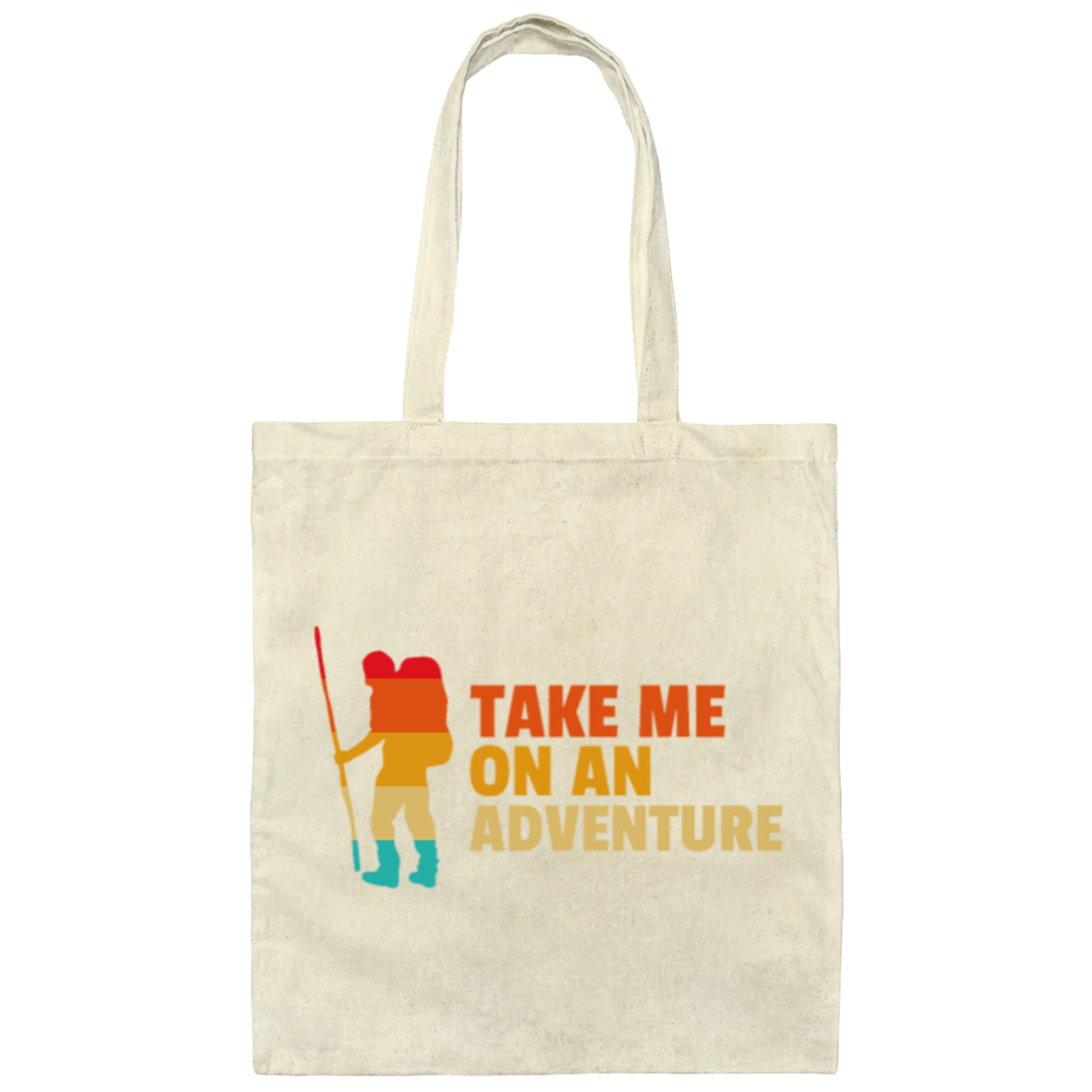 Trail Silouette Take Me On An Adventure Trail Vintage Silouette Canvas Tote Bag