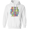 Thick Thighs Spooky Vibes, Spooky Boo, Groovy Boo Pullover Hoodie