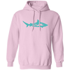 Diving Gift, Diving Silhouette, Shark Lover, Diver Gift Pullover Hoodie