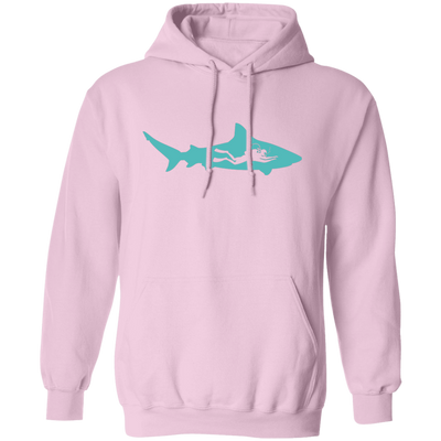 Diving Gift, Diving Silhouette, Shark Lover, Diver Gift Pullover Hoodie