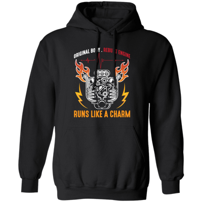 Mechanic Motor Engine, Motorsport Love Gift, Runs Like A Charm Pullover Hoodie