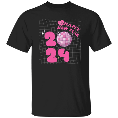 Happy New Year, 2024 New Year, Pink Bauble, Trendy New Year, Merry Christmas, Trendy Christmas Unisex T-Shirt