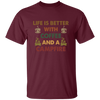 Vintage Coffee And A Campfire Coffee, Life Is Better Unisex T-Shirt