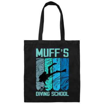 Muffs Diving School, Cool Design Gift Canvas Tote Bag