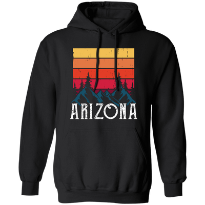 Retro Arizona, Arizona Mountain, National Park Pullover Hoodie