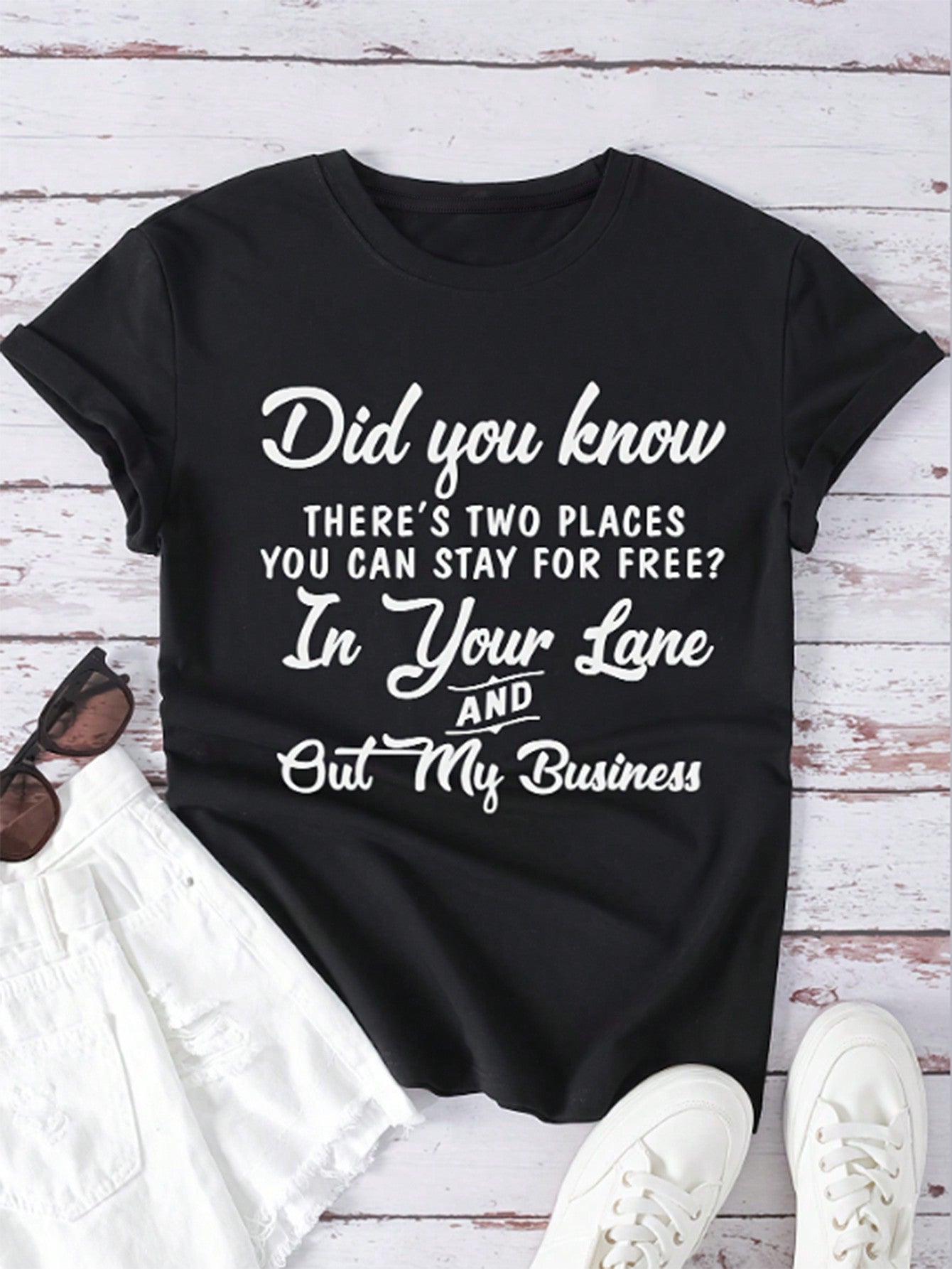 Get your summer vibes on point with this playful and stylish tee! Featuring a fun graphic slogan and easygoing fit, this tee will keep you cool and comfy in the summer heat. Perfect for casual outings or lounging at home. So why wait? Add some easy breezy vibes to your wardrobe now!