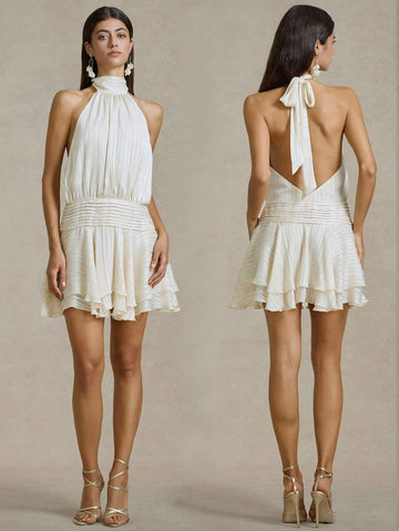 Step into sunshine with this playful off-shoulder mini dress designed for carefree summer days and beach adventures. Its breezy fit and flirty neckline keep you cool and stylish, making every outing effortlessly elegant. Perfect for soaking up the sun or dancing by the waves, this dress adds a splash of fun to your warm-weather wardrobe.