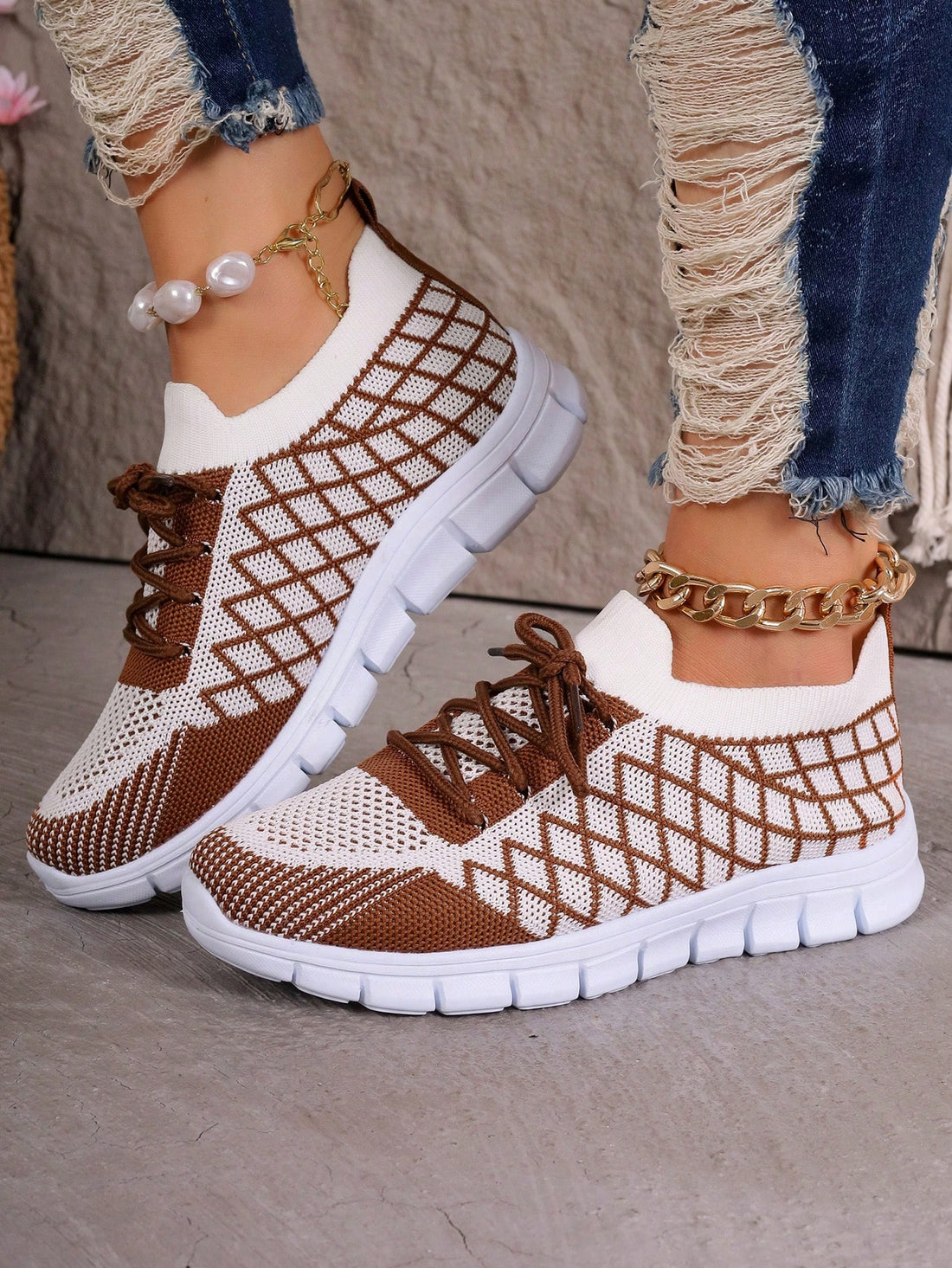 Effortlessly elevate your style with these lightweight low-heeled slip-on sneakers, designed specifically for plus size women. Slip them on with ease and strut with confidence all day long. No more sacrificing comfort for fashion - these sneakers have got you covered!