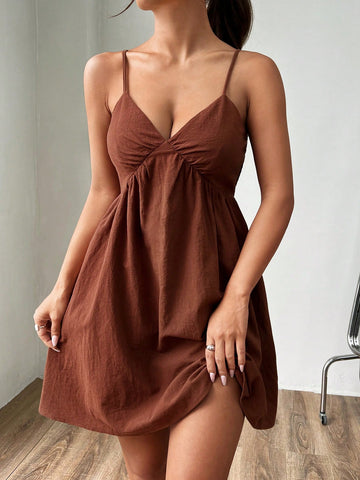 Stay cool and stylish this summer with our Effortlessly Chic dress. Made with comfortable woven fabric and featuring adjustable spaghetti straps, this dress is perfect for any occasion. Embrace the warm weather in style and effortlessly elevate your summer wardrobe.