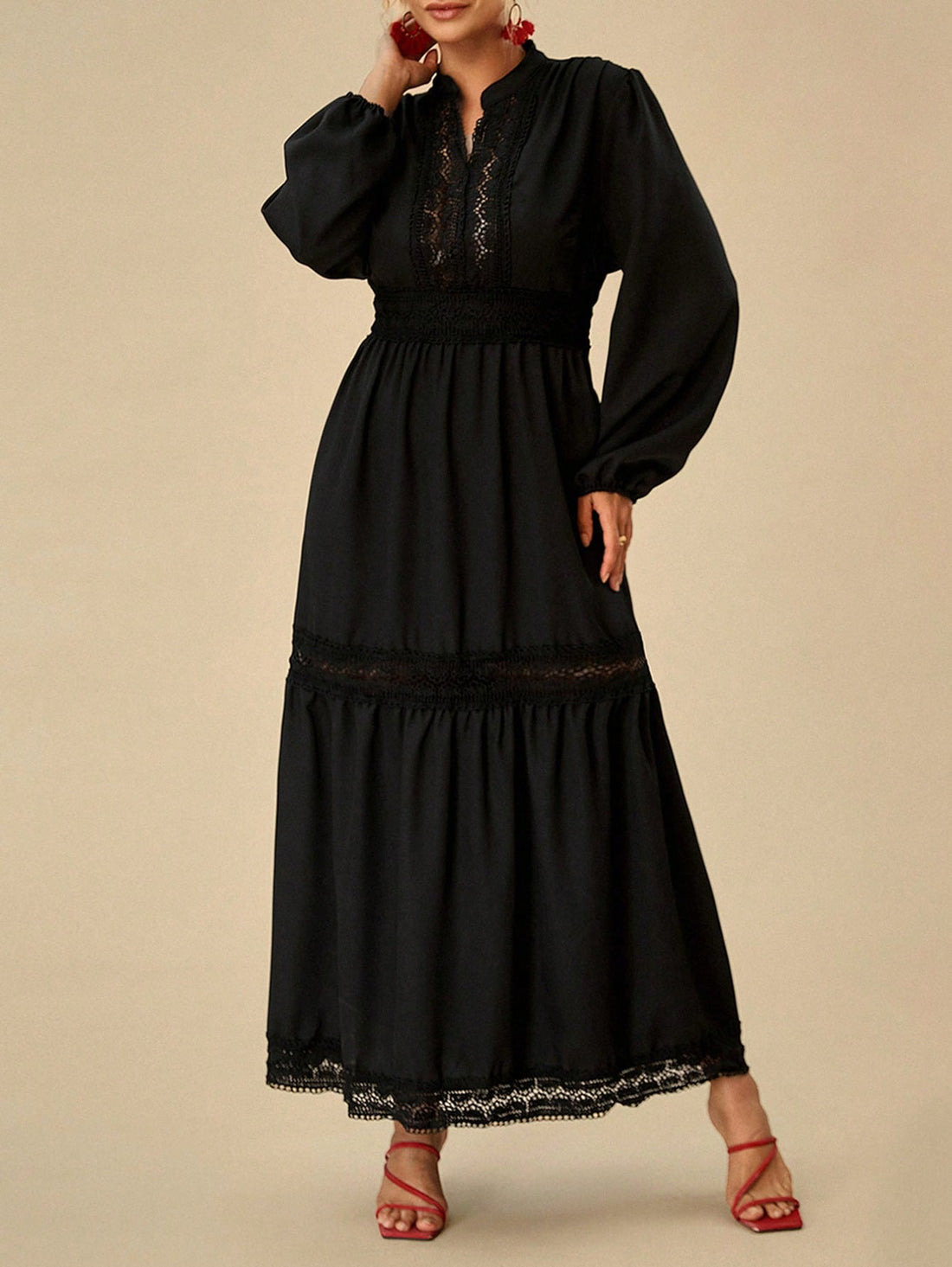 Get ready to turn heads in this Effortlessly Chic dress! Designed for plus-size ladies, this long sleeve casual dress comes in a solid color for a stunning, stylish look. Its comfortable fabric and flattering fit will effortlessly elevate your wardrobe. Perfect for any occasion, this dress lets you look chic with minimal effort.