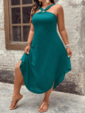 Unleash your chic side with this Plus Size Solid Color Open Shoulder Maxi Dress. The open shoulder design adds a flirty touch, perfect for any occasion. Effortlessly stylish, this dress will make you stand out in any crowd. Available in plus sizes.