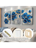 Transform your living space with our Elegant 3-Piece Blue Floral Canvas Wall Art Set - the perfect addition to any Scandinavian style home. Adorn your living room, bedroom, or dining room with these beautiful pieces for a touch of elegance and serenity. A must-have for any home decor enthusiast!