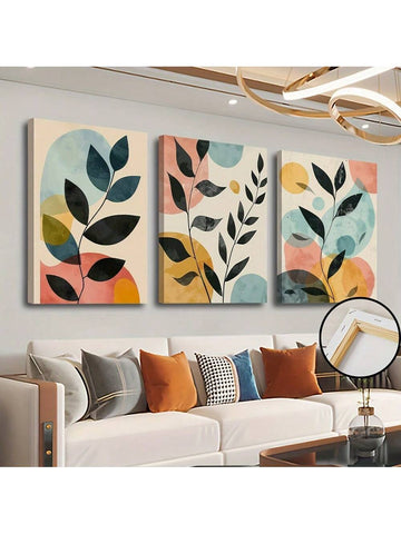 Add a touch of elegance to your home decor with this modern 3-piece framed canvas set featuring black and white botanical prints. With its sleek design and high-quality materials, this set will add a sophisticated touch to any room. Perfect for those looking to elevate their living space (without breaking the bank)!