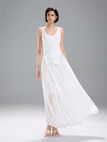 Step into spring with this playful 3D Floral Patchwork Long Skirt, designed to bring a touch of whimsy to your wardrobe. Its semi-sheer fabric dances with every step, revealing delicate floral details that celebrate the season. Perfect for sunny days and balmy evenings, this skirt blends elegance with a fun, flirty vibe to keep you feeling fresh and fabulous all summer long.