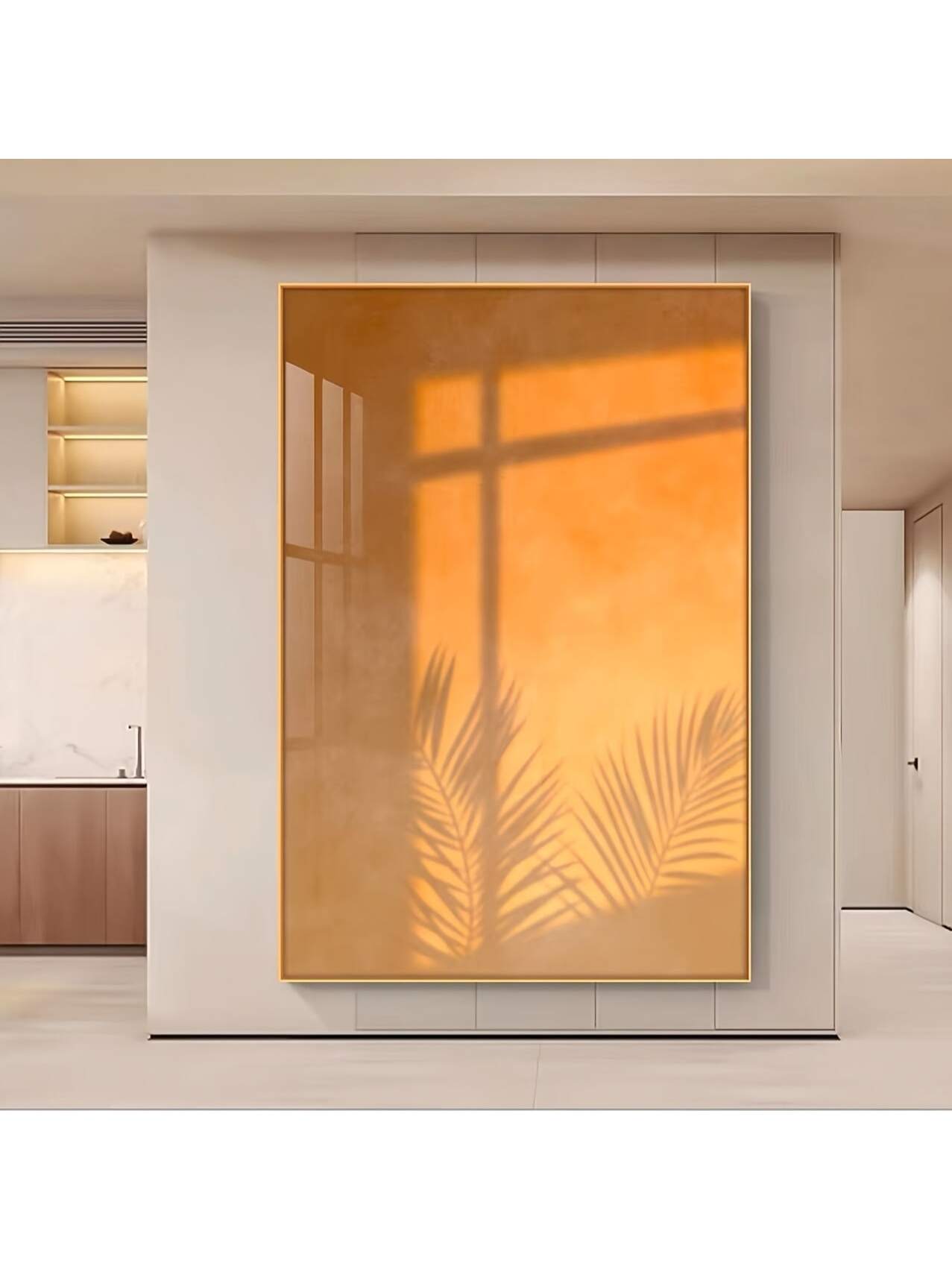 Bring a splash of sunshine into your space with this playful abstract canvas wall art. Featuring warm daylight and shadow patterns, it effortlessly brightens any room while adding a modern, artistic vibe. Perfect for sparking joy and conversation, this piece transforms your walls into a gallery of light and shapes that dance throughout the day.