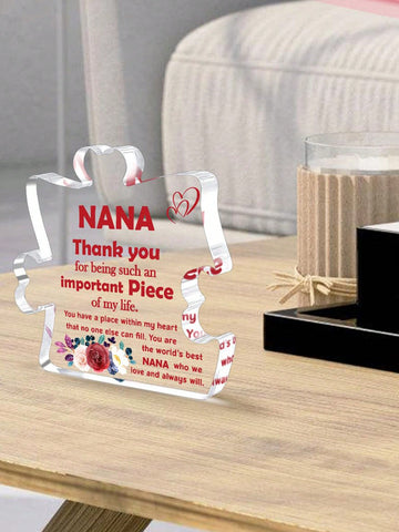 Surprise mom and grandma with this elegant acrylic decorative sign plaque! Show your love and appreciation with a thoughtful and stylish gift. Perfect for any occasion and sure to make them smile. (It's also a great conversation starter for their next ladies' brunch!)