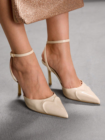 Step into sophistication with these stunning apricot stiletto pumps that effortlessly elevate any business ensemble. Crafted from premium PU material, the pointed toe silhouette creates a sleek, elongated line while delicate thin straps provide a refined touch. The sky-high stiletto heel adds instant glamour and confidence to your professional wardrobe. Whether you're closing deals or turning heads at the office, these versatile beauties strike the perfect balance between power and polish. A wardrobe essent