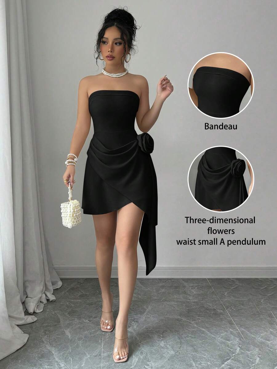 Turn heads this Valentine’s Day with our Elegant Apricot Strapless A-Line Dress. Its soft apricot hue and delicate floral details add a touch of romance, while the strapless cut flatters your silhouette with effortless charm. Perfect for twirling through special moments or stealing the spotlight at any event, this dress blends sweet elegance with playful flair. Make your celebration unforgettable in style!