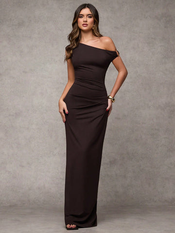 Make a statement with our Elegant Asymmetric Metal Embellished Maxi Dress. Perfect for parties, daily wear, and summer vacations. The metal embellishments add a touch of elegance to your look, making you stand out from the crowd. Stay stylish and comfortable, while turning heads wherever you go.