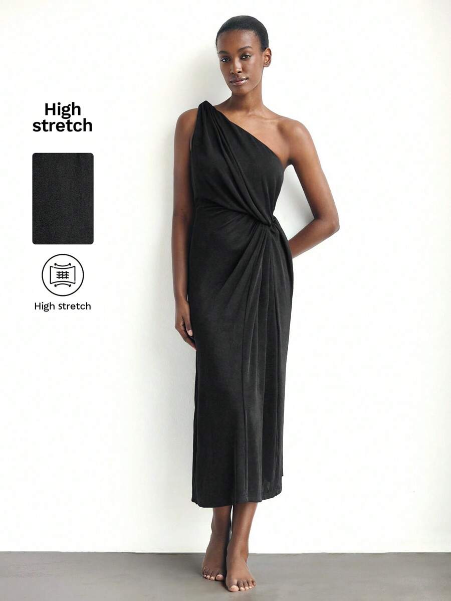 Step into the spotlight with this Elegant Asymmetric Twist Maxi Dress—your perfect companion for beach days, weddings, and festivals. Its playful twist detail adds a flirty flair while the flowing maxi length dances with every step. Lightweight and breezy, it effortlessly blends autumn’s cozy vibe with seaside charm, making it the ultimate outfit to turn heads and steal hearts wherever you go.