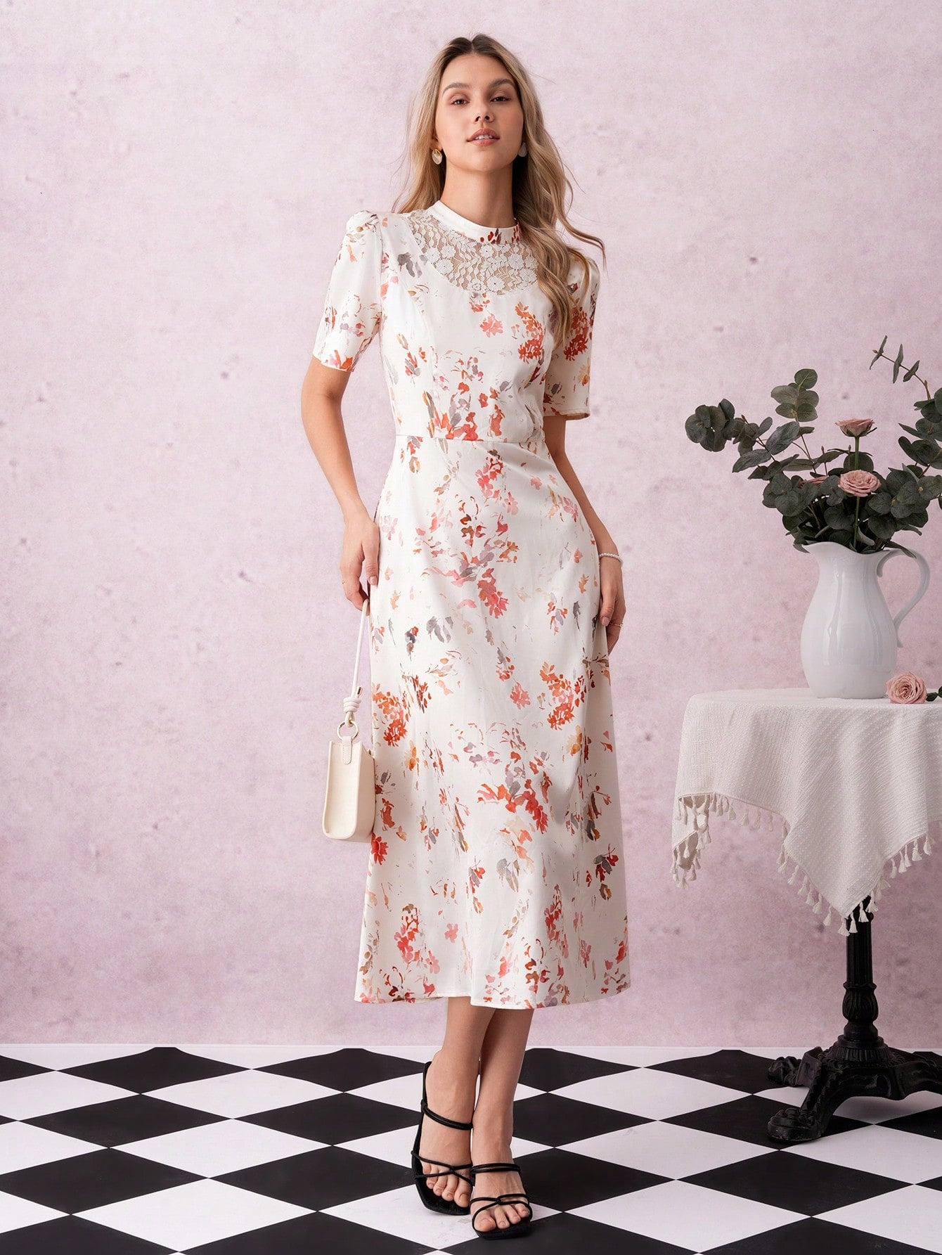 Step into the charm of autumn with this Elegant Floral Lace Patchwork Dress. Its delicate lace details and vibrant patchwork create a whimsical look that’s perfect for garden strolls, tea parties, or making a stylish debut at school events. Light, playful, and effortlessly chic, it brings a touch of seasonal magic to your wardrobe.