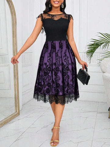 Unleash your inner fashionista with our Elegant Black Lace Ruffle Sleeve Dress! Perfect for any occasion, this dress exudes elegance and sophistication. The intricate lace detailing and playful ruffle sleeves add a touch of femininity, making you stand out in any crowd. Get ready to turn heads and make a statement!