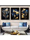 Transform your home into a stylish oasis with our Elegant Black and Blue Floral Abstract Canvas Art. This 3-piece set features a beautiful fusion of black and blue floral patterns, enhancing any room with a touch of elegance. Elevate your decor with this stunning statement piece.