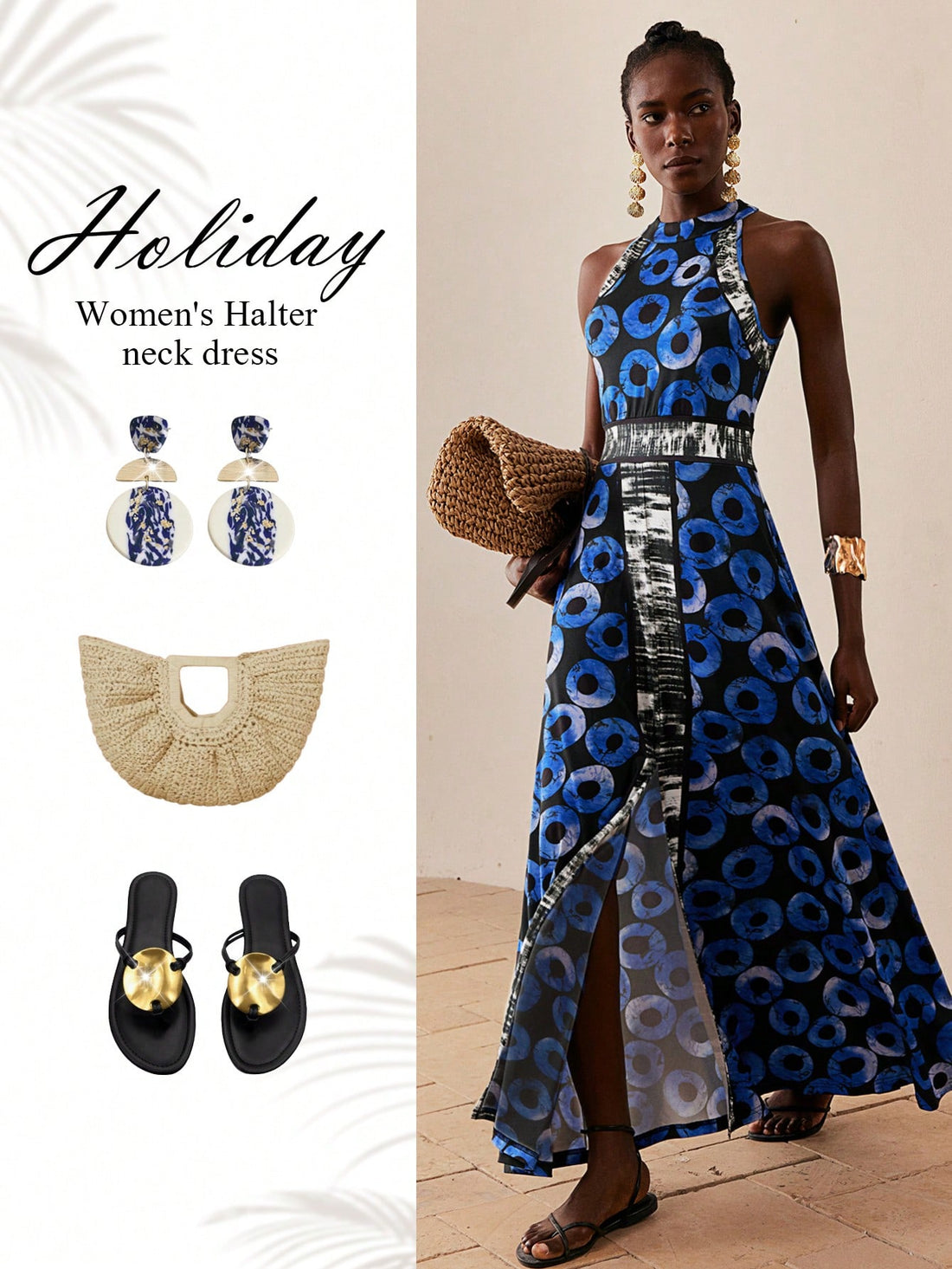 Step into summer with our Blue Geometric Pattern Dress! This playful piece combines eye-catching patterns with elegant styling, perfect for vacation strolls or beachside dinners. The breezy fabric keeps you cool while turning heads, making it your go-to outfit for warm-weather adventures. Pack light, look fabulous!