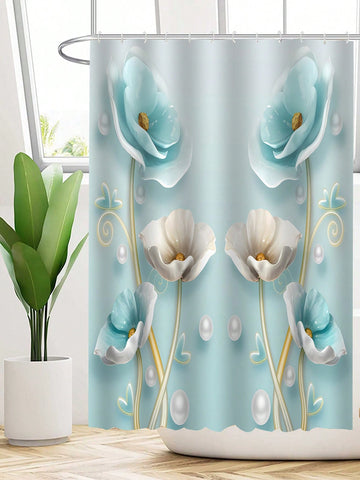 Transform your bathroom into a quirky oasis with our Elegant Blue Lily Shower Curtain. Made of waterproof, mildew-resistant polyester, this curtain adds a touch of fun and functionality to your daily routine. Say goodbye to boring shower curtains and hello to a playful, stylish addition to your bathroom.