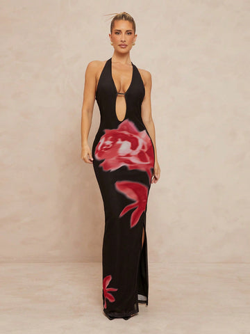 Step into sunshine and style with this Elegant Bohemian Floral Print Backless Halter Swimsuit. Perfect for spring and summer escapes, its playful floral design and flirty backless cut will keep you feeling carefree and chic all day long. Whether lounging poolside or catching waves, this swimsuit blends comfort and bold elegance for your vacation-ready wardrobe.