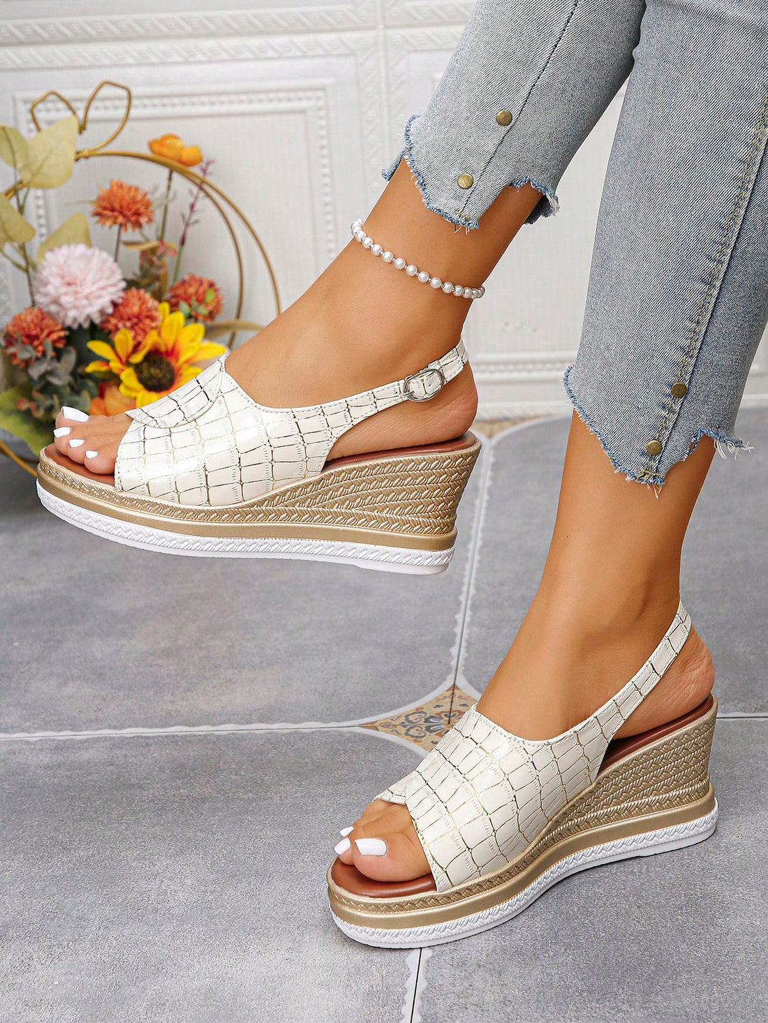 Step into summer with these Elegant Bohemian Platform Wedge Sandals, perfect for beach weddings and lively parties. Their stylish platform design adds height and comfort, letting you dance all night without a care. Embrace the carefree boho vibe while staying effortlessly chic wherever the sun takes you!