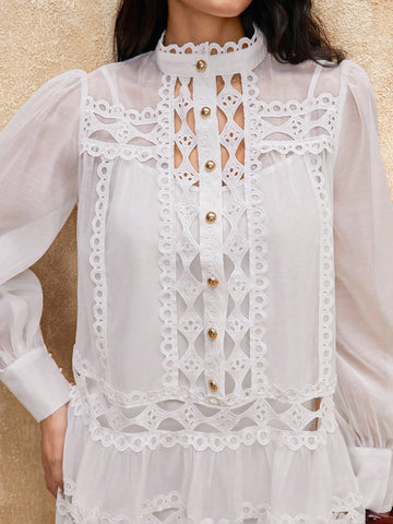 Step into sunshine with this Elegant Boho Lace Patchwork Short Dress, designed for your spring and summer adventures. Its playful ruffle collar adds a flirty touch, while the delicate lace patchwork brings effortless charm. Lightweight and breezy, this dress keeps you cool and stylish whether you’re out brunching or dancing at a festival. Perfect for those who love a mix of vintage vibes and fresh, fun fashion.