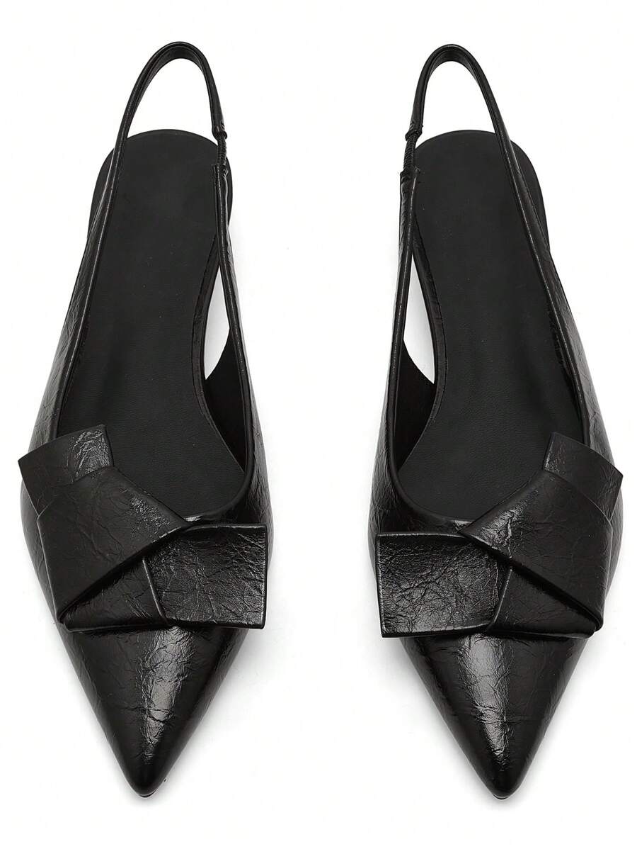 Step into charm and grace with these playful kitten heels! Featuring an elegant bow knot and a pointed closed toe, these slingback pumps add a flirty touch to any bridal or wedding look. The modest heel height ensures comfort while giving you just enough lift to dance the night away in style. Perfect for making memories with a touch of whimsy!