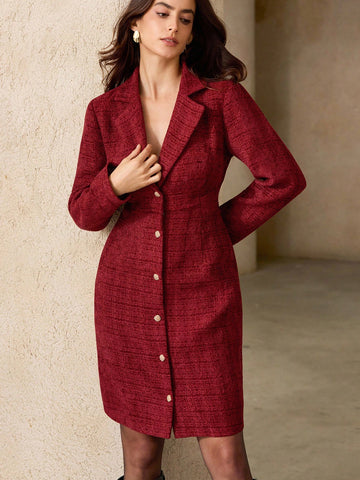Step into cozy sophistication with this Elegant British Style Thick Fabric Long Sleeve Dress—perfect for autumn and winter adventures! Crafted from warm, thick fabric, it keeps you snug during your commute while adding a dash of timeless charm to your wardrobe. The long sleeves and classic design make it a go-to for chilly days when you want to look effortlessly chic without sacrificing comfort. Dress up your daily routine with a touch of British elegance that’s as playful as it is practical.