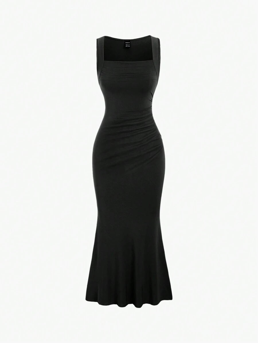 Step out in style with the Elegant Burgundy Maxi Dress by Sweetra. Featuring a flattering square neckline and sleeveless design, this pleated beauty flows gracefully for a look that’s both chic and comfortable. Perfect for twirling at parties or making a statement on a sunny day, it’s your go-to dress for effortless elegance with a playful twist.