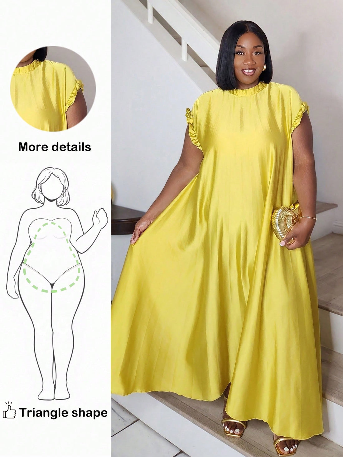 Elevate your wardrobe with this stunning ruffle sleeve dress that effortlessly transitions from brunch to evening events. The delicate ruffled sleeves add a touch of whimsy and romance, while the flattering silhouette ensures you'll feel confident and fabulous no matter where the day takes you. Crafted for the modern woman who refuses to compromise on style, this versatile piece is your new go-to for looking polished and put-together. Whether you're dressing up for a special occasion or keeping it casual-ch