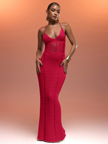 Turn heads this summer with our Elegant Crochet Halter Neck Maxi Dress! Perfect for summer holidays or Ibiza getaways, this dress will make you stand out from the crowd. The delicate crochet detailing adds a touch of elegance, while the halter neck style is both stylish and comfortable. Get ready to slay in this must-have piece!