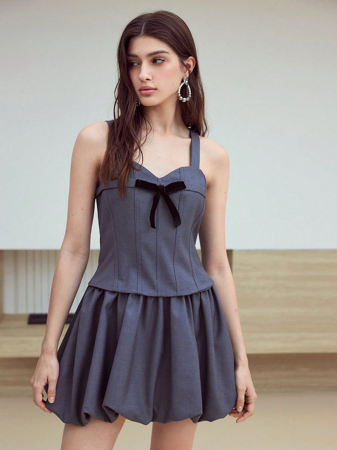 Turn heads effortlessly with this Elegant Date Night Spaghetti Strap Bow Short Dress. Its delicate straps and charming bow detail add a flirty touch, perfect for dancing the night away or sharing laughs over dinner. Lightweight and playful, this dress brings out your confident, fun-loving side with every step.