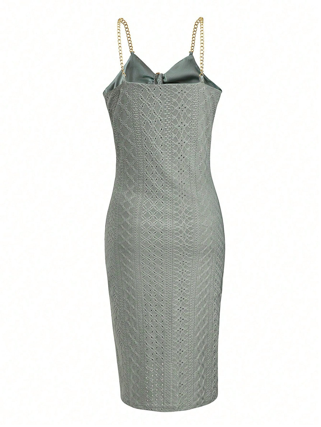This elegant cami dress for fashion-forward women features a unique diamond grid hollow-out design. Perfect for those who want to stand out with style and sophistication.